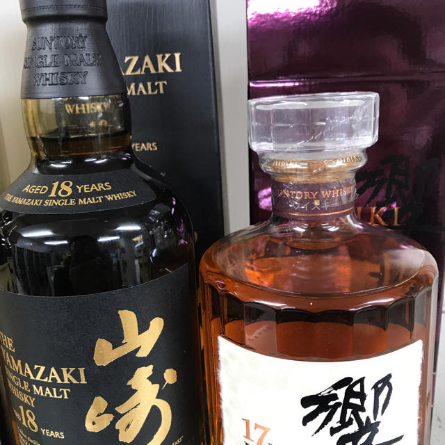 サントリー(サントリー)の入手困難   山崎12年  18年  響17年  4本セット  大特価‼︎  食品/飲料/酒の酒(ウイスキー)の商品写真