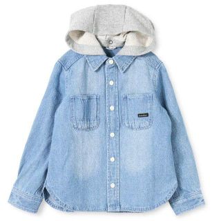 ブランシェス(Branshes)の (ブランシェス) branshes フード付き 長袖 デニムシャツ 140cm(ジャケット/上着)