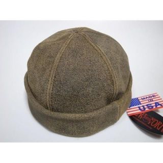 ニューヨークハット(NEW YORK HAT)のニューヨークハットAntique Leather Thug革ショートワッチ茶 L(その他)