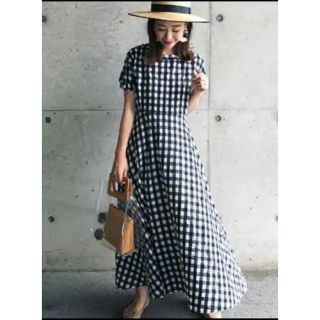 ザラ(ZARA)の最終お値下げ！送料込み！★ baybee ギンガムチェックワンピース 美品(ロングワンピース/マキシワンピース)