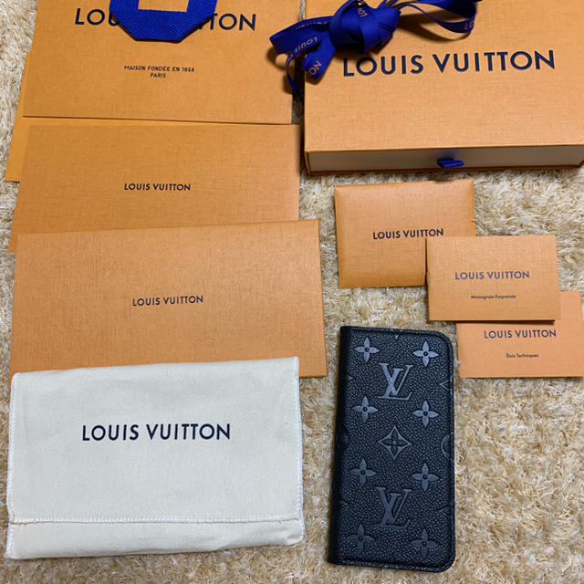 LOUIS VUITTON - ルイヴィトン☆iphonX・XS用カバー☆フォリオ☆ブラック☆新品未使用品 の通販 by 鬼に綿棒's shop｜ルイヴィトンならラクマ