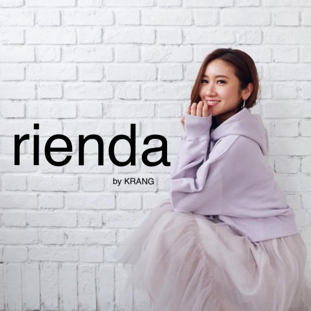 rienda Message SLV フードスウェットTOP パーカー