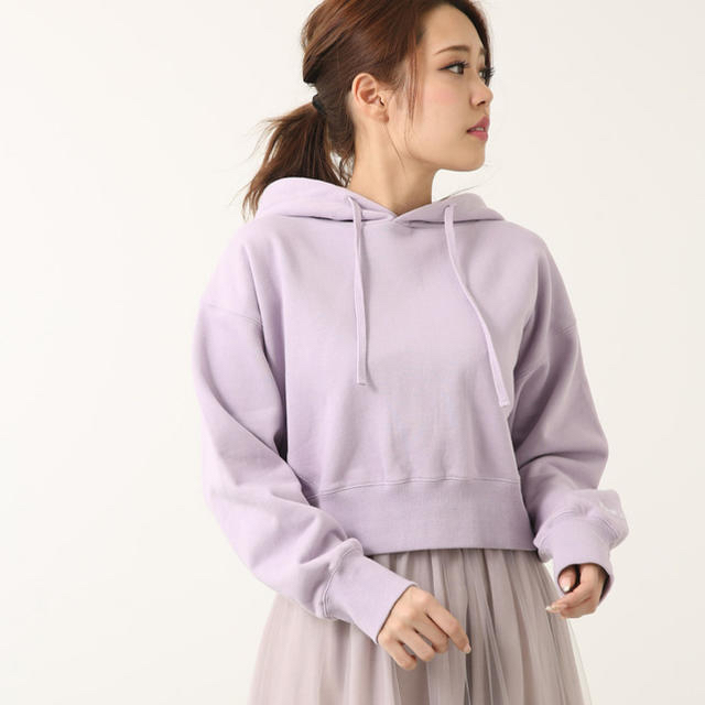 rienda Message SLV フードスウェットTOP パーカー