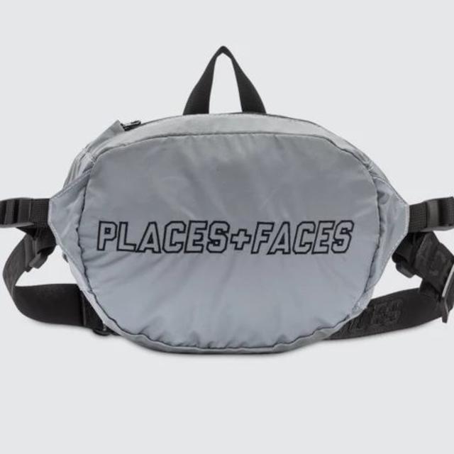 places faces reflective waist bag