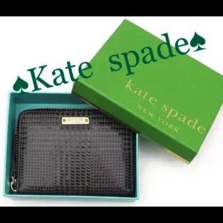 ケイトスペードニューヨーク(kate spade new york)のケイトスペード カードケース  コインケース ブラック(名刺入れ/定期入れ)