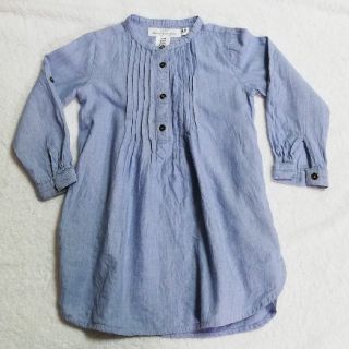 エイチアンドエム(H&M)のキッズ　ベビー　シャツワンピース(ワンピース)