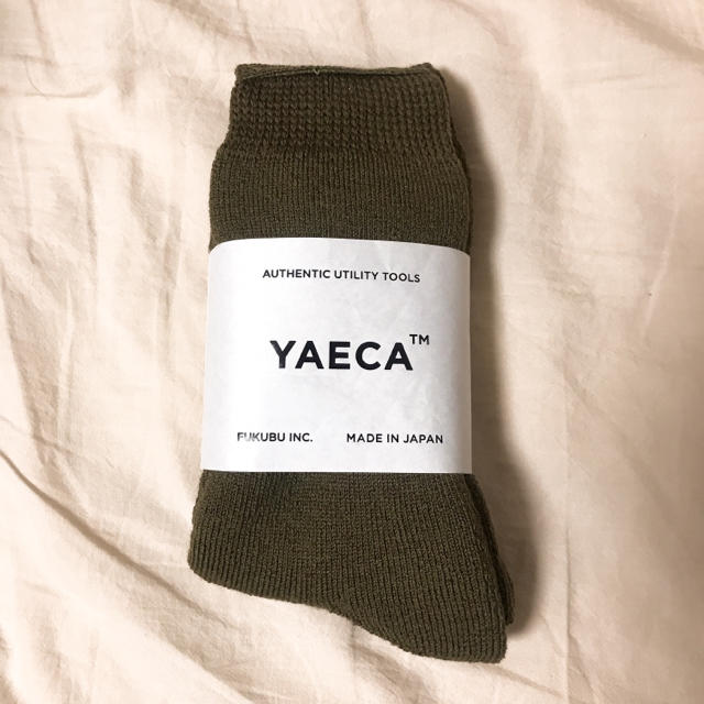 YAECA(ヤエカ)のYAECA コットンパイルソックス  カーキ レディースのレッグウェア(ソックス)の商品写真