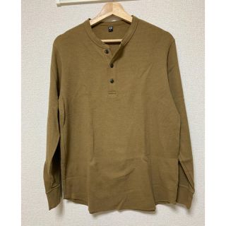 ユニクロ(UNIQLO)のワッフルヘンリーネックT(Tシャツ/カットソー(七分/長袖))