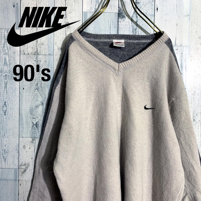 90's NIKE ニットサイドライン 旧タグ