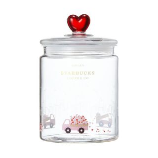 スターバックスコーヒー(Starbucks Coffee)の韓国スタバ限定品♥ Lovedelivery glass canister(テーブル用品)