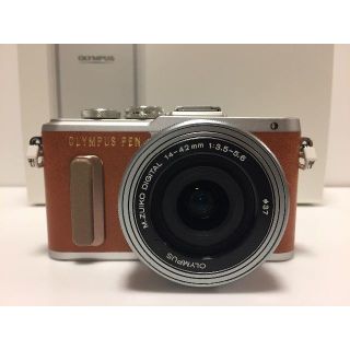 オリンパス(OLYMPUS)の新品 OLYMPUS PEN E-PL8 ブラウン14-42mmレンズキット(ミラーレス一眼)