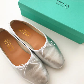 レペット(repetto)のSPELTA silver shoes 39size(バレエシューズ)