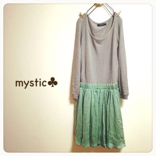 ミスティック(mystic)のmystic♣︎切り替えワンピ(ひざ丈ワンピース)