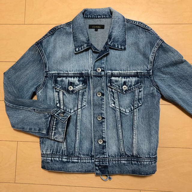 rienda(リエンダ)のrienda＊バックレースアップルーズDENIM JK レディースのジャケット/アウター(Gジャン/デニムジャケット)の商品写真