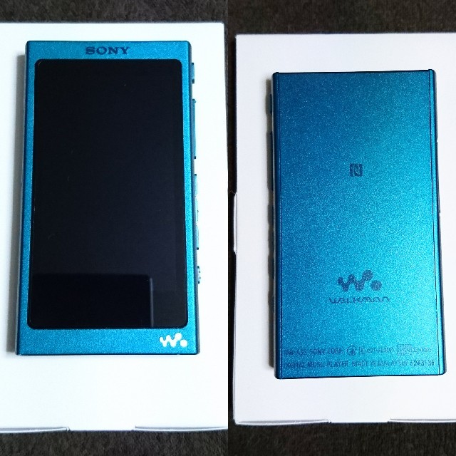WALKMAN(ウォークマン)のWALKMAN NW-A35  16GB ビリジアンブルー スマホ/家電/カメラのオーディオ機器(ポータブルプレーヤー)の商品写真