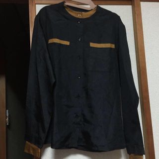 古着屋購入 バイカラーシャツ(シャツ/ブラウス(長袖/七分))