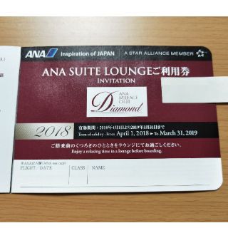 エーエヌエー(ゼンニッポンクウユ)(ANA(全日本空輸))の【送料無料】ANA スイートラウンジ ご利用券 2枚セット(その他)