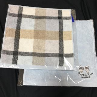 バーバリーブルーレーベル(BURBERRY BLUE LABEL)のバーバリーブルーレーベル タオルハンカチ 2枚セット(ハンカチ)