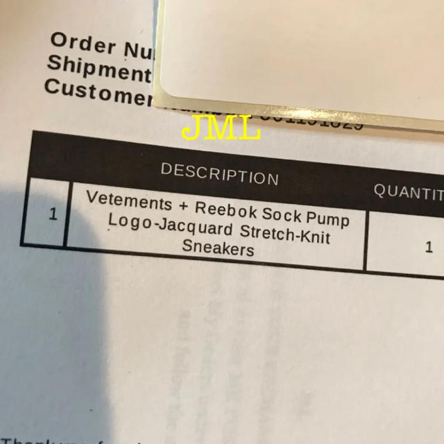 VETEMENTS  Reebok socks runner  27cm メンズの靴/シューズ(スニーカー)の商品写真