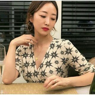 DEUXIEME CLASSE - 新品☆styling八芒星柄カシュクールワンピ―ス