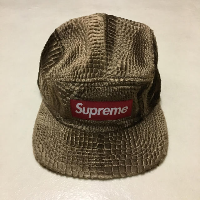 セール❗️Supreme camp cap クロコ