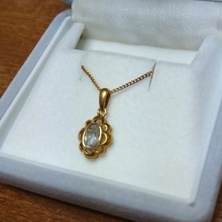 ジュエリーマキ(ジュエリーマキ)のK18・アクアマリンペントップ(ネックレス)