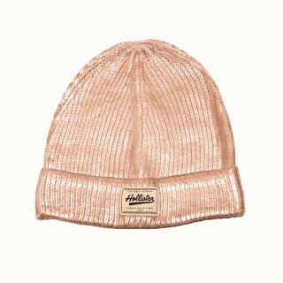 ホリスター(Hollister)の★新品/SALE★ホリスター★アクリルニットビーニー (Rose Pink)(ニット帽/ビーニー)