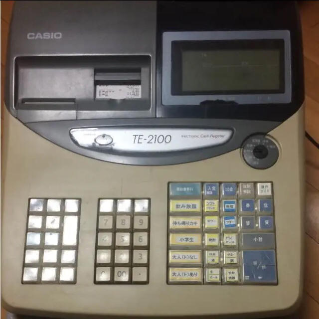 CASIO レジスター TE-2500 カシオネットレジ コンパクト n2458+