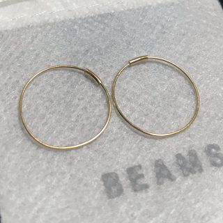 ビームス(BEAMS)のBEAMS 18k フープピアス 18金 k18 18金 ビームス 1.5cm(ピアス(両耳用))