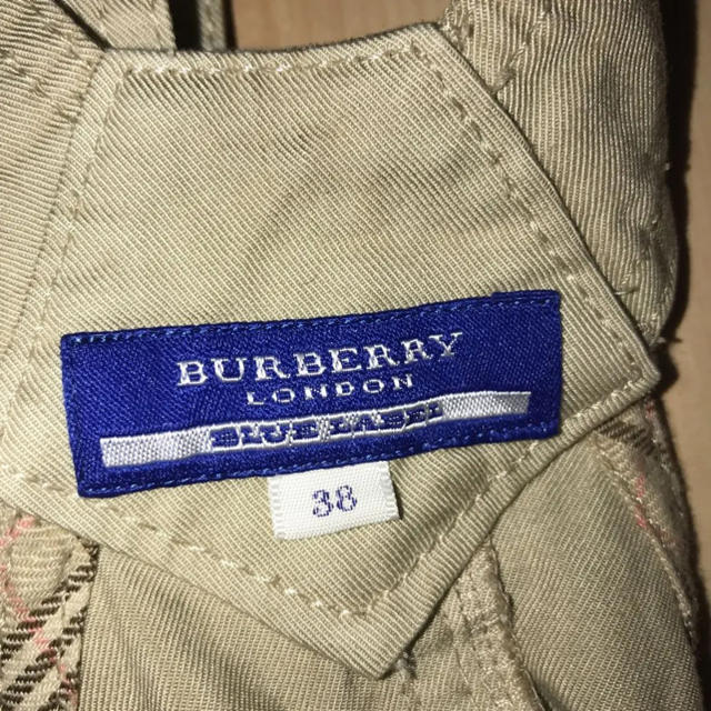 BURBERRY BLUE LABEL(バーバリーブルーレーベル)のバーバリーブルーレーベル 可愛い♡七分丈オーバーオール サロペット レディースのパンツ(サロペット/オーバーオール)の商品写真