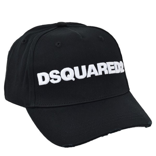 DSQUARED2 立体刺繍ブランドネーム ロゴ ベースボール キャップ
