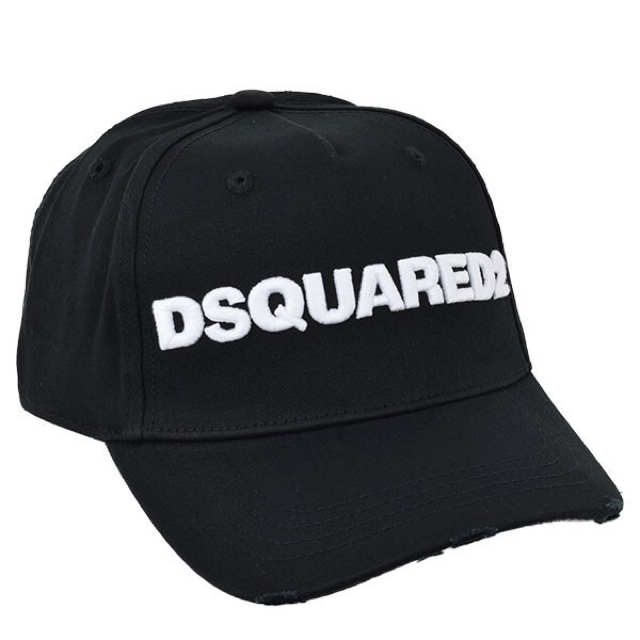 DSQUARED2(ディースクエアード)のDSQUARED2 立体刺繍ブランドネーム ロゴ ベースボール キャップ メンズの帽子(キャップ)の商品写真