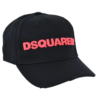 ディースクエアード(DSQUARED2)のDSQUARED2 立体刺繍ブランドネーム ロゴ ベースボール キャップ(キャップ)