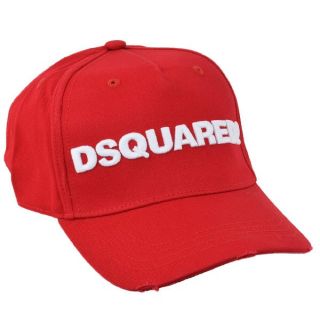 ディースクエアード(DSQUARED2)のDSQUARED2 立体刺繍ブランドネーム ロゴ ベースボール キャップ(キャップ)