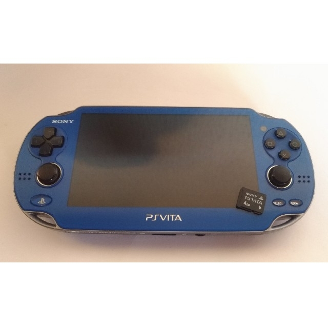 Playstation Vita本体 PCH-1000 Wi-Fi 青 メモリ付