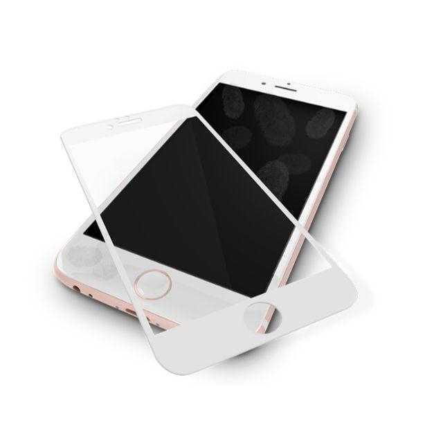 ML013 iPhone8 7対応 3D 耐衝撃ガラスフィルム   白/ホワイト メンズのアクセサリー(ブレスレット)の商品写真