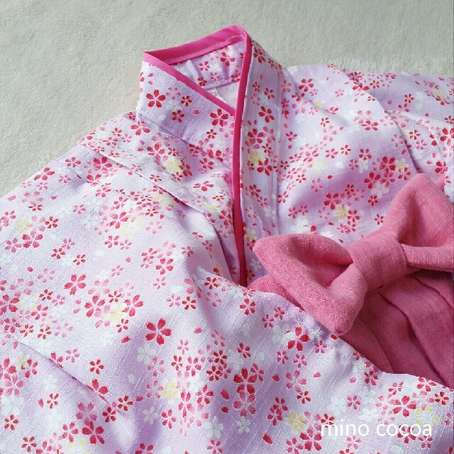 momoさま専用 handmade baby HAKAMA 80-90cm キッズ/ベビー/マタニティのベビー服(~85cm)(和服/着物)の商品写真