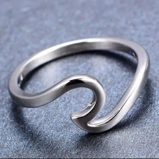 新品♡波のシルバーリング 高品質 シルバー925 ウェーブリング(リング(指輪))