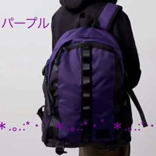 ウィゴー(WEGO)のWEGO テープティアドロップリュック パープル(バッグパック/リュック)