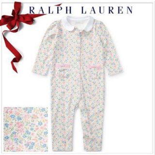 ラルフローレン(Ralph Lauren)のRalph Lauren 花柄ロンパース(ロンパース)