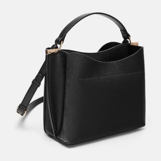 ザラ(ZARA)の新品 ZARA ショルダーバッグ トートバッグ 2WAY ブラック(ショルダーバッグ)