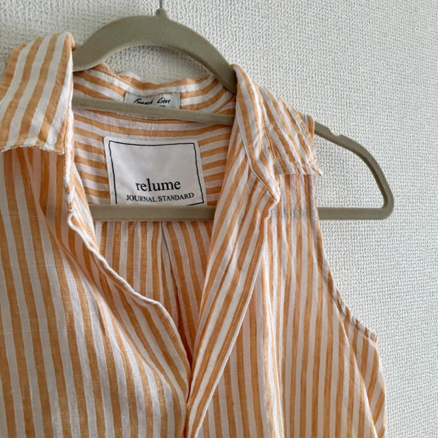 JOURNAL STANDARD(ジャーナルスタンダード)の【JOURNAL STANDARD】linen stripe shirts レディースのトップス(シャツ/ブラウス(半袖/袖なし))の商品写真