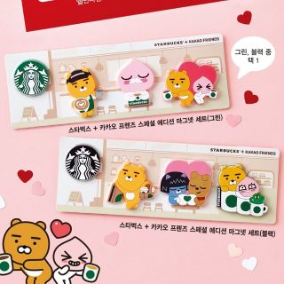 スターバックスコーヒー(Starbucks Coffee)の韓国スタバ限定品♥スタバ×カカオフレンズマグネット(テーブル用品)