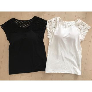 ジーユー(GU)のGU ブラトップ スリーブ Tシャツ ブラフィール(Tシャツ(半袖/袖なし))