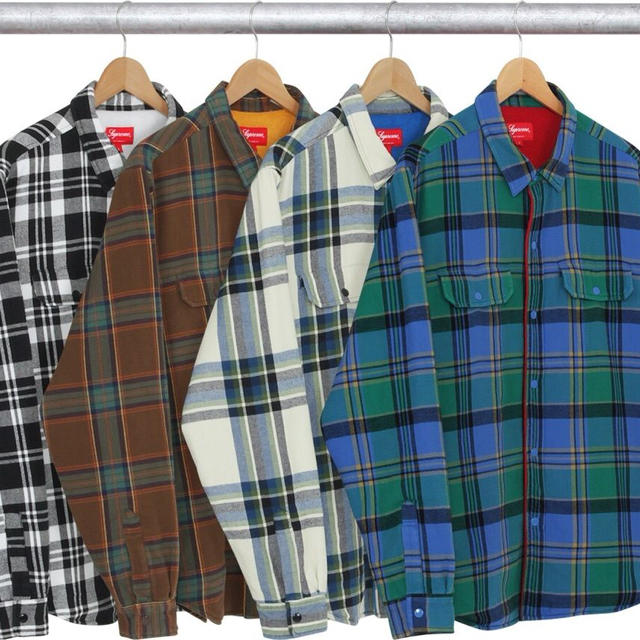 16AW Pile Lined Plaid Flannel Shirt Mサイズ