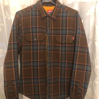 Supreme Pile Lined Plaid Flannel Shirt M