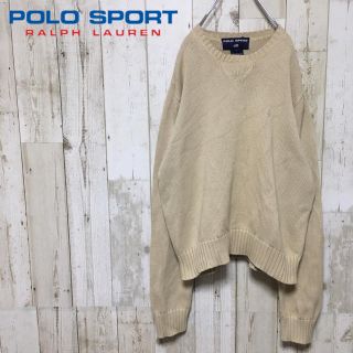 ポロラルフローレン(POLO RALPH LAUREN)のnori様ご購入用 90s ベージュ ポロスポーツラルフローレン コットンニット(ニット/セーター)