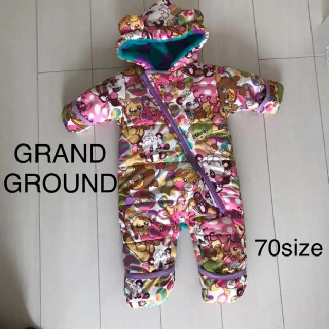 GrandGround(グラグラ)のグラグラ ジャンプスーツ カバーオール スキーウェア キッズ/ベビー/マタニティのベビー服(~85cm)(カバーオール)の商品写真