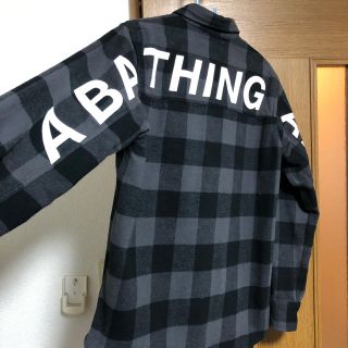 アベイシングエイプ(A BATHING APE)のA BATHING APE ロゴ チェックシャツ(シャツ)