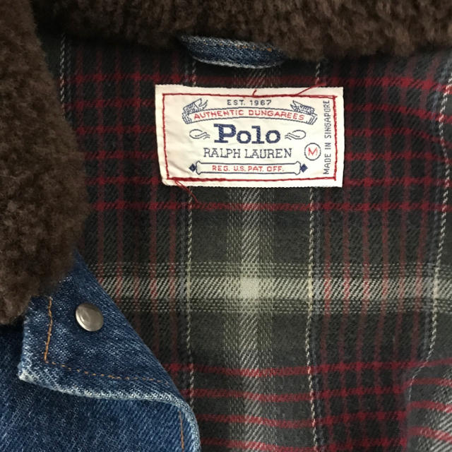 POLO RALPH LAUREN(ポロラルフローレン)のPOLO RALPH LAUREN ボアデニムジャケット メンズのジャケット/アウター(Gジャン/デニムジャケット)の商品写真